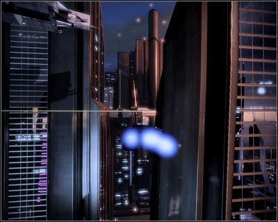 Leć prosto, nie dając się zmylić Vasir - (8) Kontynuowanie pościgu za Vasir z użyciem ścigacza - Kryjówka Handlarza Cieni - Mass Effect 2: Lair of the Shadow Broker - poradnik do gry