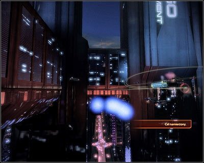 Przygotuj się do wykonania skrętu w lewo, który pozwoli Ci wylecieć z tunelu - (8) Kontynuowanie pościgu za Vasir z użyciem ścigacza - Kryjówka Handlarza Cieni - Mass Effect 2: Lair of the Shadow Broker - poradnik do gry