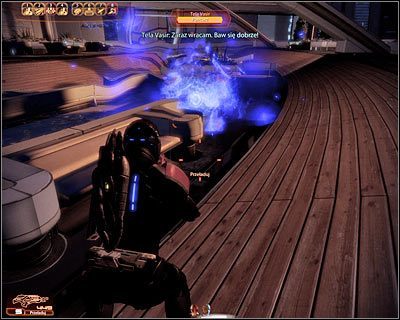 Wycofuj się gdy tylko Vasir powróci do pełni sił, wyczekując momentu, w którym możliwe będzie ponowne skorzystanie ze zdolności Liary - (12) Pokonanie Teli Vasir - Kryjówka Handlarza Cieni - Mass Effect 2: Lair of the Shadow Broker - poradnik do gry