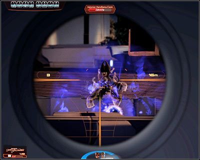 Podobnie jak wcześniej, musisz być gotowy do zlikwidowania sond rakietowych, a następnie rozprawić się z żywymi przeciwnikami, którzy przylecą tu na pokładzie niewielkiej jednostki transportowej - (12) Pokonanie Teli Vasir - Kryjówka Handlarza Cieni - Mass Effect 2: Lair of the Shadow Broker - poradnik do gry