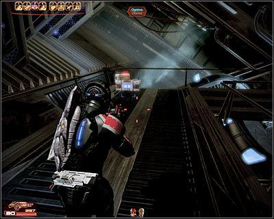 Możesz już ruszać dalej, docierając po chwili do drzwi - (13) Odnalezienie wejścia na pokład statku Handlarza Cieni - Kryjówka Handlarza Cieni - Mass Effect 2: Lair of the Shadow Broker - poradnik do gry