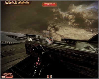 Przebijaj się sukcesywnie do przodu, umiejętnie używając zasłon - (13) Odnalezienie wejścia na pokład statku Handlarza Cieni - Kryjówka Handlarza Cieni - Mass Effect 2: Lair of the Shadow Broker - poradnik do gry