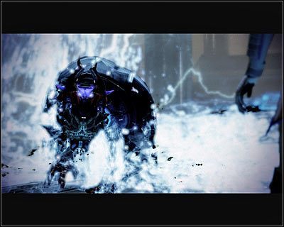 Przed Tobą efektowna cut-scenka ukazująca moment pokonania Handlarza Cieni - (17) Pokonanie Handlarza Cieni - Kryjówka Handlarza Cieni - Mass Effect 2: Lair of the Shadow Broker - poradnik do gry