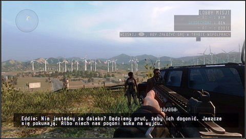 Na początku standardowo dobieramy sprzęt i wsiadamy do wozu - W samochodzie - Rozdział 5 - Call of Juarez: The Cartel - Ben McCall - poradnik do gry