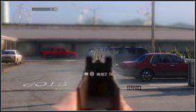 Koło motelu [1] czeka nas starcie z następnymi wrogami - Parking motelowy - Rozdział 5 - Call of Juarez: The Cartel - Ben McCall - poradnik do gry