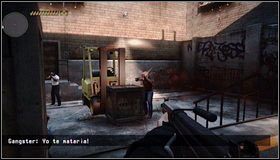 Wykorzystujemy ogień zaporowy, aby przebiegać do kolejnych skrzynek - Znowu na ulicy - Rozdział 7 - Call of Juarez: The Cartel - Ben McCall - poradnik do gry