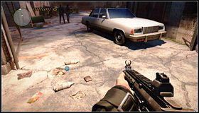 Z magazynu wybiegamy w prawo - Znowu na ulicy - Rozdział 7 - Call of Juarez: The Cartel - Ben McCall - poradnik do gry