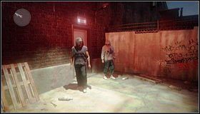 W alejce [1] i przed tylnym wejściem [2] spotkamy bramkarzy - Klub - Rozdział 8 - Call of Juarez: The Cartel - Ben McCall - poradnik do gry