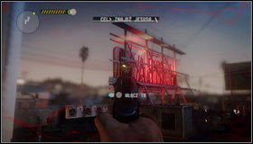 Wychodzimy na zewnątrz [1] i rozwalamy wrogów stojących za dużym znakiem - Ukryta okazja - Rozdział 8 - Call of Juarez: The Cartel - Ben McCall - poradnik do gry