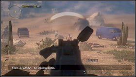 Po zebraniu przedmiotów wbiegamy do przyczepy i podnosimy karabin - Przyczepa - Rozdział 11 - Call of Juarez: The Cartel - Ben McCall - poradnik do gry