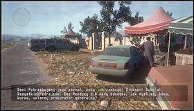 Zbiegamy ścieżką w dół [1] i skręcamy w lewo ulicą - W drodze na cmentarz - Rozdział 13 - Call of Juarez: The Cartel - Ben McCall - poradnik do gry