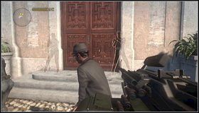 Przechodzimy przez bramę i wspinamy się po schodach prowadzących do świątyni (uwaga na wrogów, którzy czają się po bokach) - W stronę kościoła (helikopter) - Rozdział 13 - Call of Juarez: The Cartel - Ben McCall - poradnik do gry