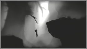 Gdy pokonamy rozstawione sidła biegniemy w prawo, aż do padliny zwisającej na linie - Rozdział 2 | Opis przejścia Limbo - Limbo - poradnik do gry