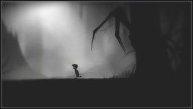 Podchodząc do bestii po raz pierwszy należy się lekko wycofać, gdy tylko zobaczymy, że zaczyna się poruszać - Rozdział 4 | Opis przejścia Limbo - Limbo - poradnik do gry