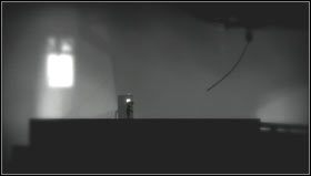 Staniemy przed przyciskiem kontrolującym łańcuch jeżdżący w lewo i w prawo [1] - Rozdział 26 | Opis przejścia Limbo - Limbo - poradnik do gry