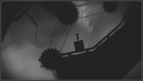 Wkrótce miniemy piłę tarczową, nie możemy jednak zeskoczyć, gdyż zostaniemy porażeni prądem - Rozdział 27 | Opis przejścia Limbo - Limbo - poradnik do gry