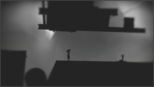 Znajdziemy się koło kuli uwięzionej w niewielkim dole oraz dźwigni [1] - Rozdział 28 | Opis przejścia Limbo - Limbo - poradnik do gry