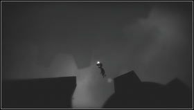 Poruszając się cały czas w prawo przeskoczymy po kole zębatym i dojdziemy do postaci grzebiącej w ziemi [1] - Rozdział 28 | Opis przejścia Limbo - Limbo - poradnik do gry