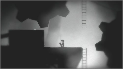 Aby tego dokonać przestawimy dźwignię w lewo i czekamy, aż koła się rozpędzą - Rozdział 29 | Opis przejścia Limbo - Limbo - poradnik do gry