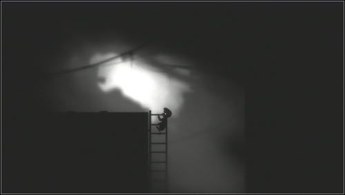 Dotrzemy do oświetlonego miejsca [1], z którego udajemy się w lewo przez mroczny tunel - Sekretny Rozdział | Bonusy Limbo - Limbo - poradnik do gry