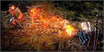 Defensywny znak Quen blokuje obrażenia, które otrzymałaby postać - Podstawy Wiedźmin 2 Zabójcy Królów - Wiedźmin 2: Zabójcy Królów - poradnik do gry