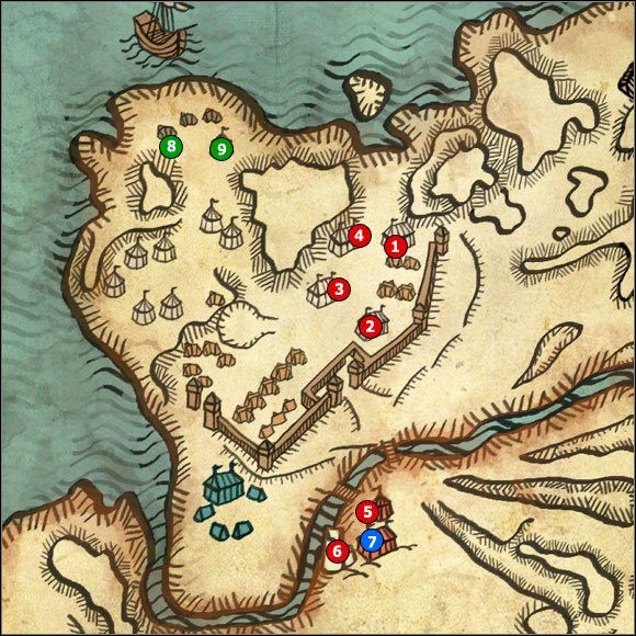 1 - M17 Obóz Kaedwen | Mapy - akt 2 | Wiedźmin 2 Zabójcy Królów - Wiedźmin 2: Zabójcy Królów - poradnik do gry