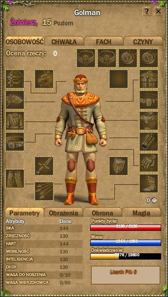 1 - Okna interfejsu | Podstawowe informacje | Fragoria - Fragoria - pierwsze kroki - poradnik do gry