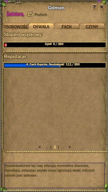 Trzecią w kolejności zakładką jest FACH - Okna interfejsu | Podstawowe informacje | Fragoria - Fragoria - pierwsze kroki - poradnik do gry