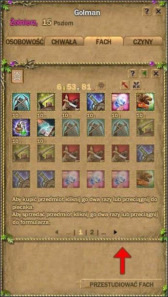 2 - Okna interfejsu | Podstawowe informacje | Fragoria - Fragoria - pierwsze kroki - poradnik do gry