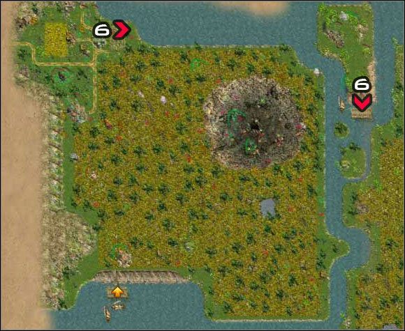 Na molo, zaraz po wyjściu z jednego portalu zobaczysz obok niego drugi - Pozyskanie wierzchowca (2) | Właściwa rozgrywka | Fragoria - Fragoria - pierwsze kroki - poradnik do gry