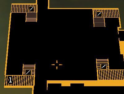 Oznaczenia na mapie: 1 - Wejście do szybu wentylacyjnego prowadzącego do zakładników - (6) Uratowanie zakładników | Deus Ex Bunt Ludzkości - Deus Ex: Bunt Ludzkości - Directors Cut - poradnik do gry