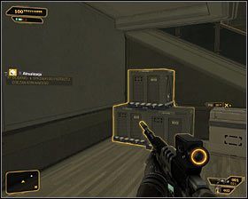 Pozostał Ci już do zlikwidowania tylko jeden terrorysta #1, ale nie daj się zwieść, bo on również często się przemieszcza - (8) Wariant pokojowy - Zabezpieczenie drugiego laboratorium montażu - Deus Ex: Bunt Ludzkości - Directors Cut - poradnik do gry