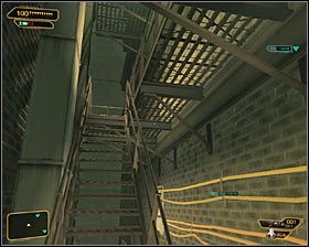 Drugi wariant jest nieco bezpieczniejszy i zakłada zaatakowanie gangsterów z wysokości - (1) Wariant agresywny - Dotarcie w okolice anteny | Deus Ex Bunt Ludzkości - Deus Ex: Bunt Ludzkości - Directors Cut - poradnik do gry