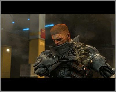 Prowadź walki do momentu wyświetlenia filmiku przerywnikowego informującego Cię o odniesionym zwycięstwie - (7) Pokonanie Barretta | Deus Ex Bunt Ludzkości - Deus Ex: Bunt Ludzkości - Directors Cut - poradnik do gry