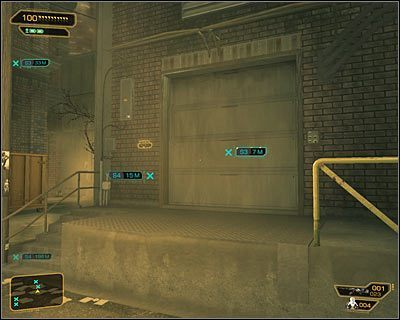 Magazyn policyjny, o którym mówił Chase, znajduje się wewnątrz wschodniego budynku (powyższy screen) - Matczyne więzi | Deus Ex Bunt Ludzkości - Deus Ex: Bunt Ludzkości - Directors Cut - poradnik do gry