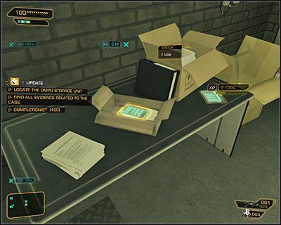 Wewnątrz magazynu odnajdziesz przede wszystkim cztery Ebooki - Matczyne więzi | Deus Ex Bunt Ludzkości - Deus Ex: Bunt Ludzkości - Directors Cut - poradnik do gry