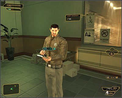 Jak zapewne pamiętasz, funkcjonariusz Wagner przebywa w lobby - Matczyne więzi | Deus Ex Bunt Ludzkości - Deus Ex: Bunt Ludzkości - Directors Cut - poradnik do gry