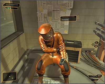 Podejdź do pracownika TYM i zainicjuj z nim rozmowę - (2) Uratowanie pracownika TYM | Deus Ex Bunt Ludzkości - Deus Ex: Bunt Ludzkości - Directors Cut - poradnik do gry