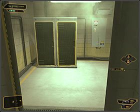 Po znalezieniu się na górze podążaj jedyną możliwą ścieżką - (4) Wariant pokojowy - Przeprawa przez salę kriosterylizacji | Bunt Ludzkości - Deus Ex: Bunt Ludzkości - Directors Cut - poradnik do gry