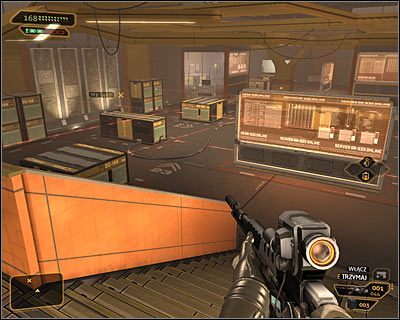 Niezależnie od wybranej ścieżki musisz dotrzeć do pomieszczenia z pułapkami laserowymi - (8) Wariant pokojowy - Dotarcie w pobliże Rdzenia Danych | Bunt Ludzkości - Deus Ex: Bunt Ludzkości - Directors Cut - poradnik do gry