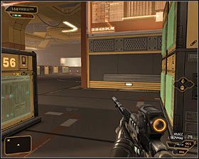 Proponuję skręcić teraz na zachód #1, kierując się w stronę pobliskiej zasłony - (9) Przejście przez pomieszczenie z pułapkami laserowymi | Bunt Ludzkości - Deus Ex: Bunt Ludzkości - Directors Cut - poradnik do gry