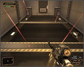 Zacznij od zbadania pomieszczenia, w którym obejrzałeś nagranie, odnajdując Ebooka - (1) Wariant pokojowy - Przeprawa przez biura | Deus Ex Bunt Ludzkości - Deus Ex: Bunt Ludzkości - Directors Cut - poradnik do gry