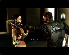 Zapisz stan gry i następnie podejdź do południowych podwójnych drzwi #1 - (3) Dotarcie do miejsca pobytu Zhao Run Yu | Deus Ex Bunt Ludzkości - Deus Ex: Bunt Ludzkości - Directors Cut - poradnik do gry