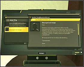 Do wykonania jest tu kilka czynności i gra nie pozwoli Ci dalej awansować dopóki nie odnajdziesz wszystkich śladów - Szanghajska sprawiedliwość | Deus Ex Bunt Ludzkości - Deus Ex: Bunt Ludzkości - Directors Cut - poradnik do gry