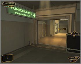 Skręć tu na północ i w dalszym ciągu dbaj o to żeby nie zostać zauważonym - (3) Wariant pokojowy - Dotarcie do klatki schodowej na tyłach studia - Deus Ex: Bunt Ludzkości - Directors Cut - poradnik do gry