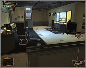 16 - (3) Wariant pokojowy - Dotarcie do klatki schodowej na tyłach studia - Deus Ex: Bunt Ludzkości - Directors Cut - poradnik do gry