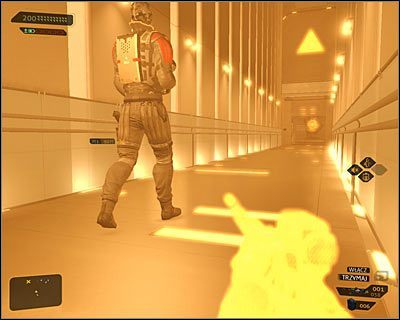 Do centralnego obszaru piwnicy możesz dotrzeć na kilka różnych sposobów - (6) Wariant pokojowy - Dotarcie do głównego obszaru piwnicy | Bunt Ludzkości - Deus Ex: Bunt Ludzkości - Directors Cut - poradnik do gry