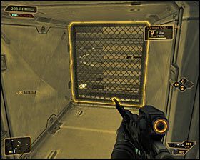 Ostatni możliwy wariant zakłada przebicie się przez osłabiony fragment lewej ściany #1 - (6) Wariant pokojowy - Dotarcie do głównego obszaru piwnicy | Bunt Ludzkości - Deus Ex: Bunt Ludzkości - Directors Cut - poradnik do gry