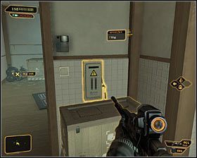 Gra o kolejnym kroku poinformuje Cię dopiero za chwilę, ale już teraz musisz dokonać wyboru przejścia do kanałów - (7) Zejście do kanałów | Deus Ex Bunt Ludzkości - Deus Ex: Bunt Ludzkości - Directors Cut - poradnik do gry