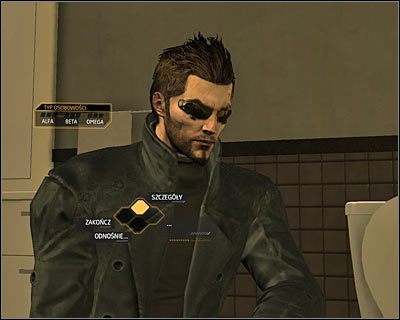 Proponuję wybrać teraz zakładkę Szczegółów (powyższy screen) i wypytać Radforda o samo zadanie - Zapomniane znajomości | Deus Ex Bunt Ludzkości - Deus Ex: Bunt Ludzkości - Directors Cut - poradnik do gry
